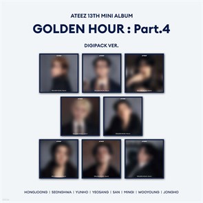 Альбом ATEEZ GOLDEN HOUR : Part.4 (Digipack ver.) c бонусом предзаказа EVERLINE 6341